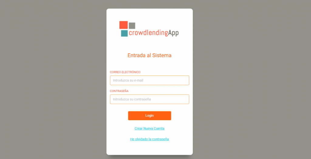 Login - Crowdlending App